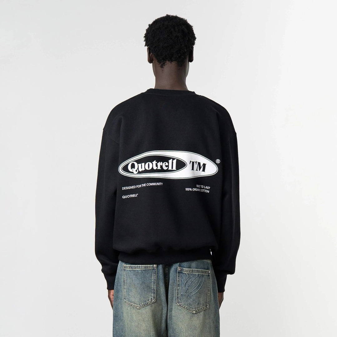 quotrell SW001 Emblem sweater heren zwart