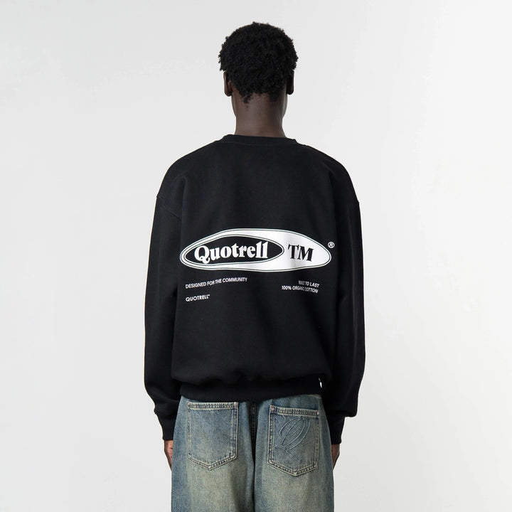 quotrell SW001 Emblem sweater heren zwart