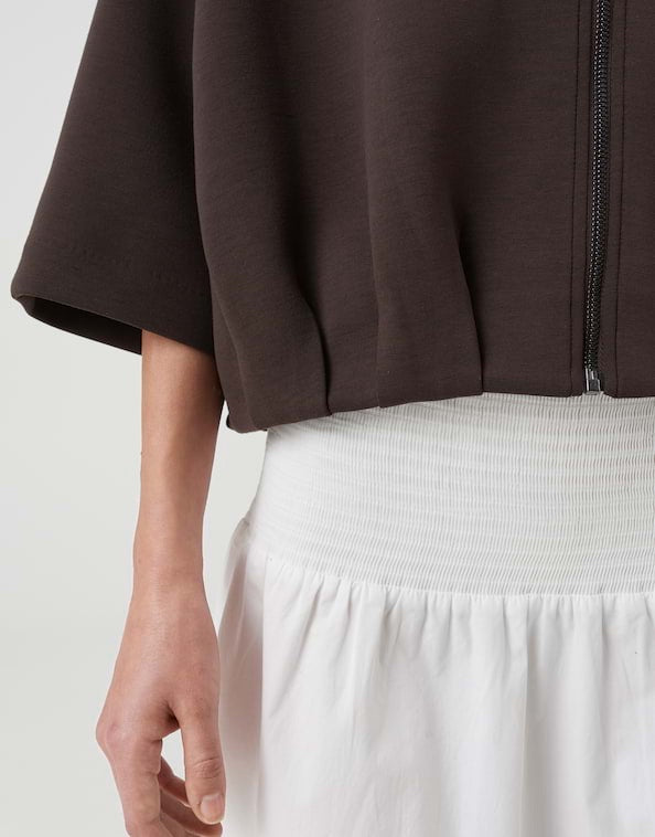 Opus Galtos vest sweat dames bruin