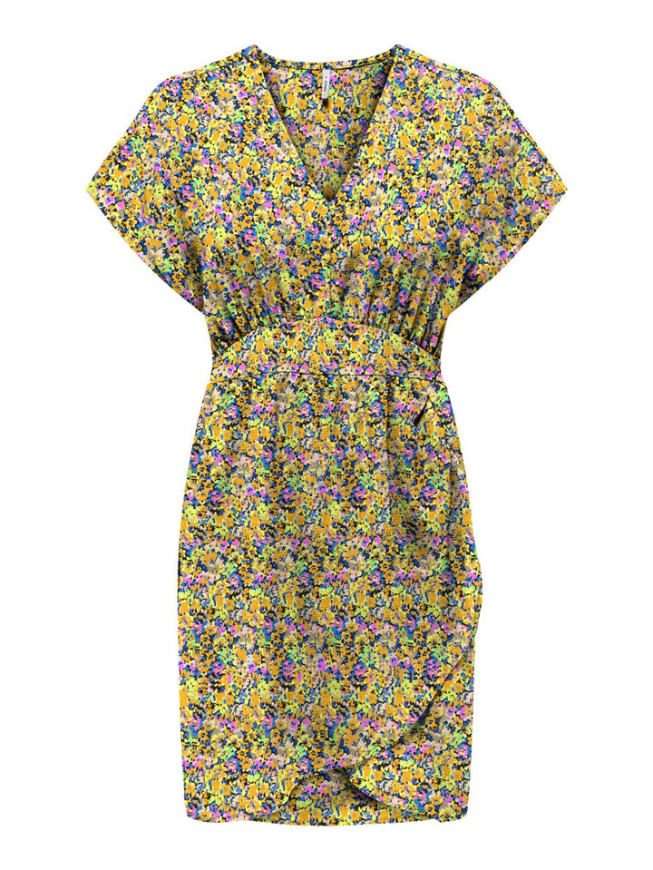 Only 15317836 Nova jurk kort dames – geel dessin