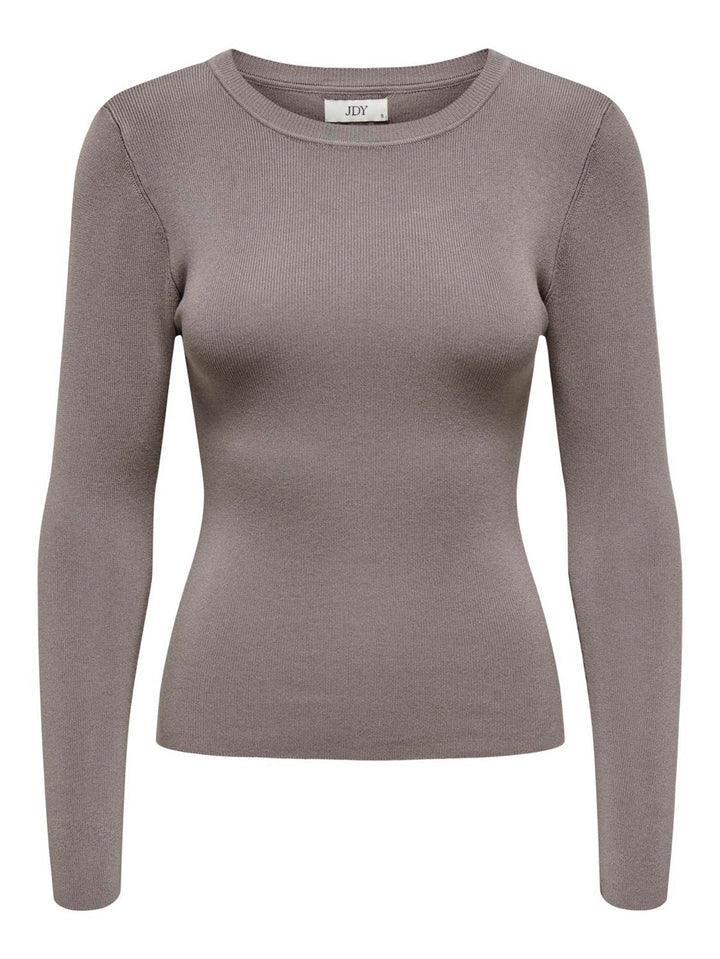 Jacqueline de Yong Cirkeline T-shirt l/m dames – grijs