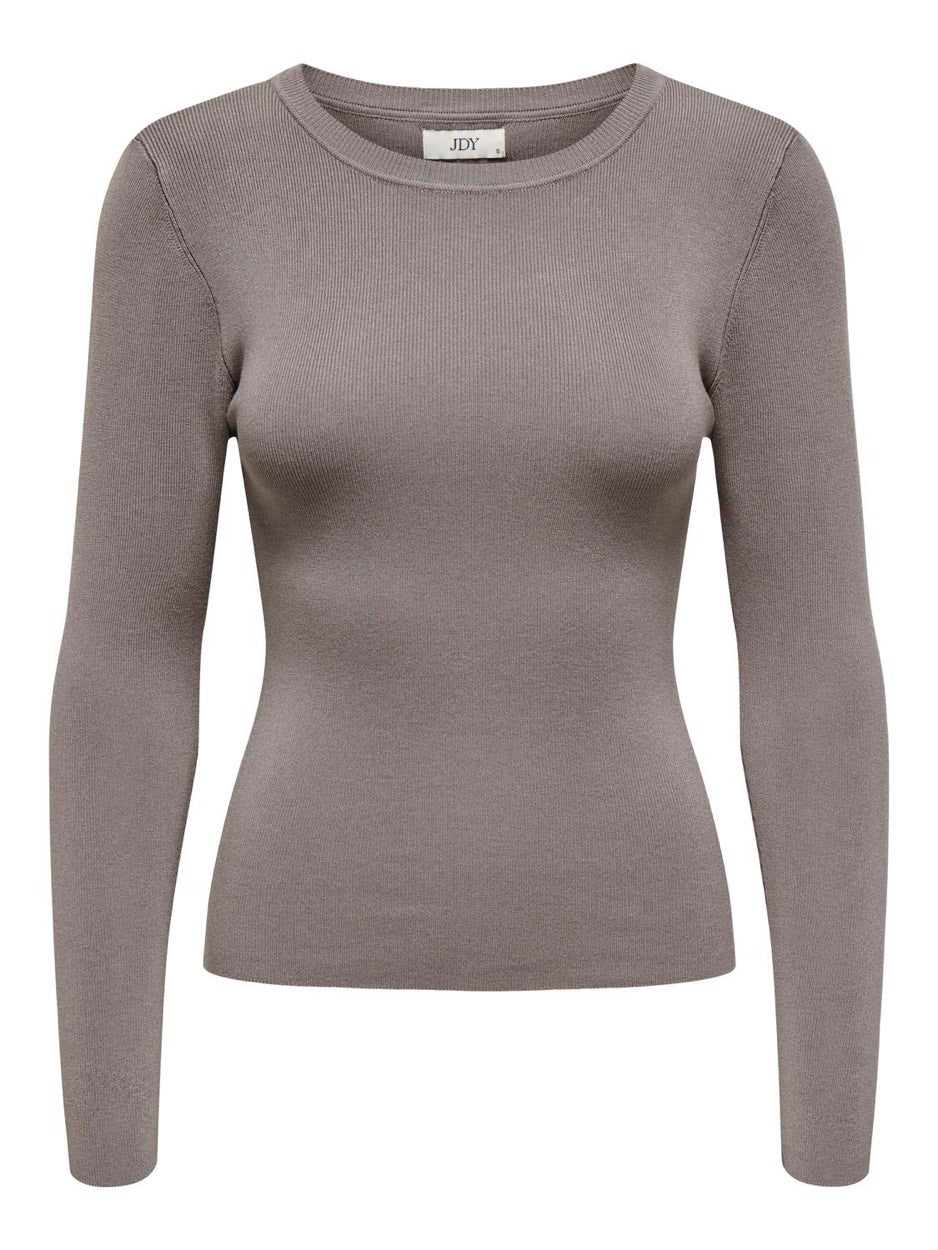 jacqueline de yong 15307859 Cirkeline t-shirt l/m grijs
