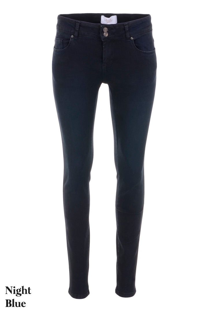 DNM Pure Stewart skinny fit jeans blauw denim – dames - Blue Denim - L32