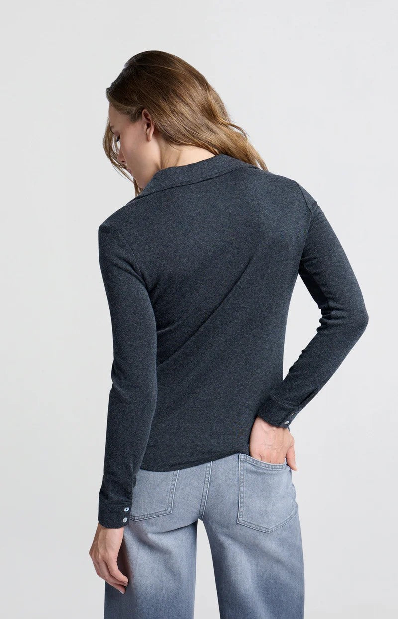 YAYA Women blouse l/m antraciet – dames