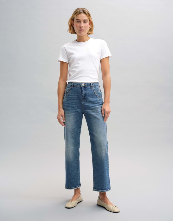 Opus Lani twist jeans boyfriend fit – dames - Blue Denim - 26