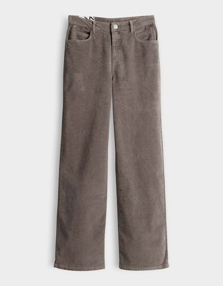 Opus Mivi 10607313362248 jeans low croth-baggy fit kaki - Taupe - L31