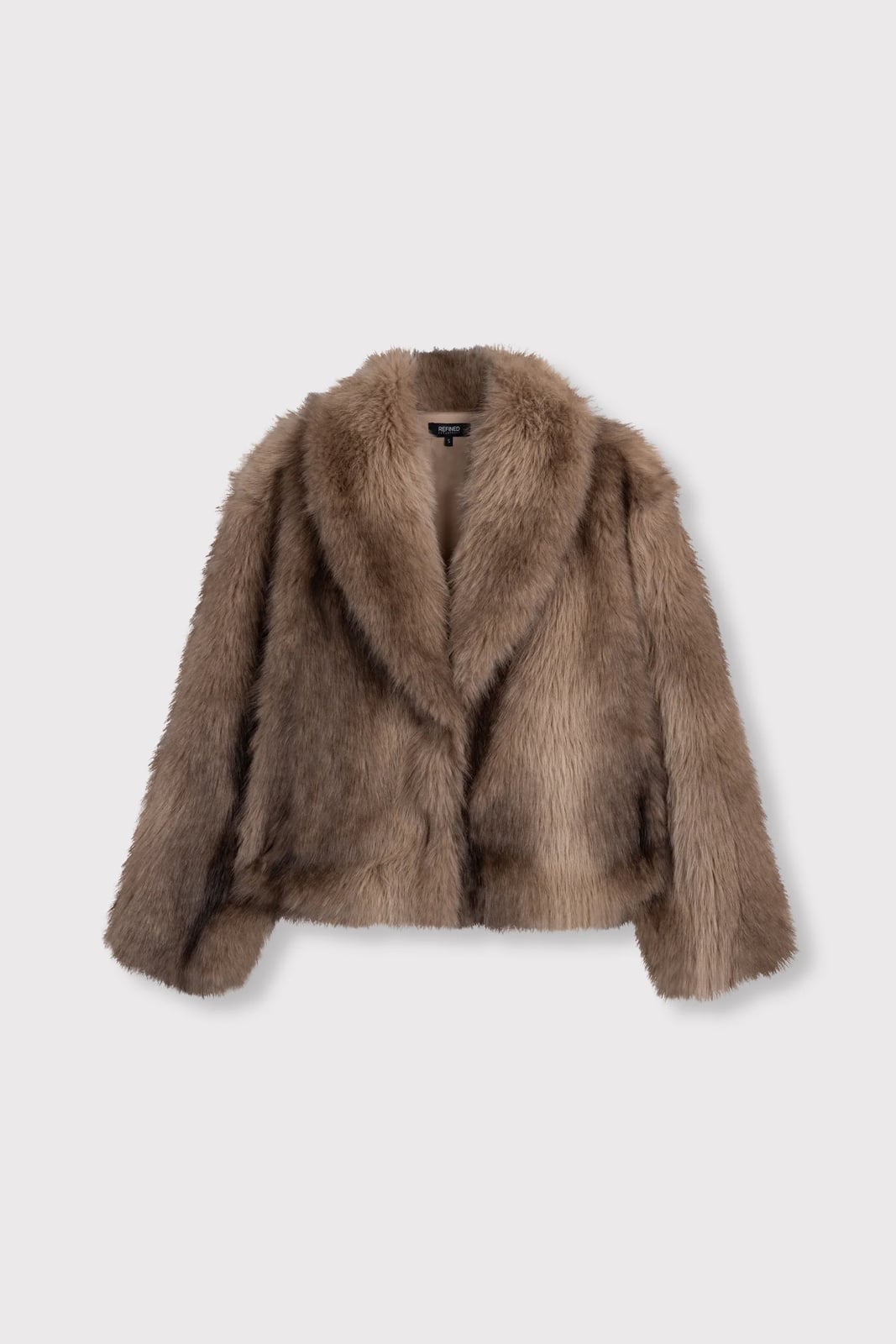 Refined department R2609460079 winterjas dames bruin dessin