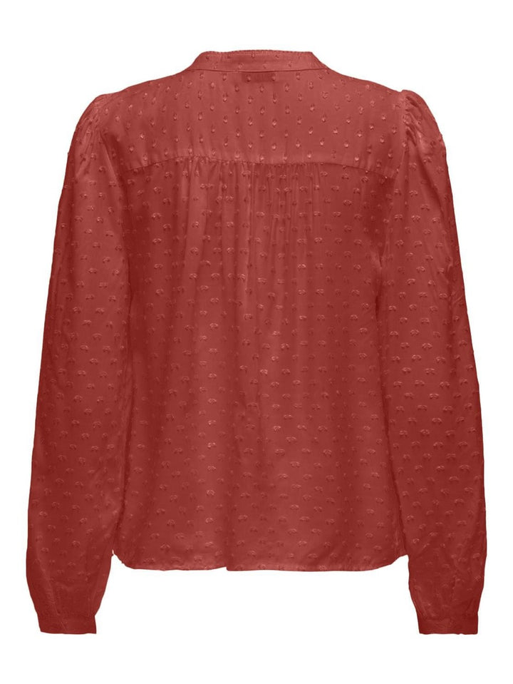 Jacqueline de Yong blouse l/m brique – dames