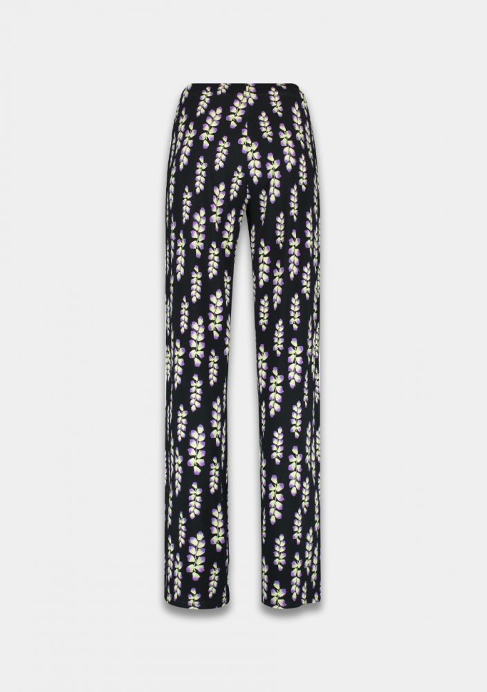 Harper and Yve AW24T102 Jane lange broek dames – zwart dessin