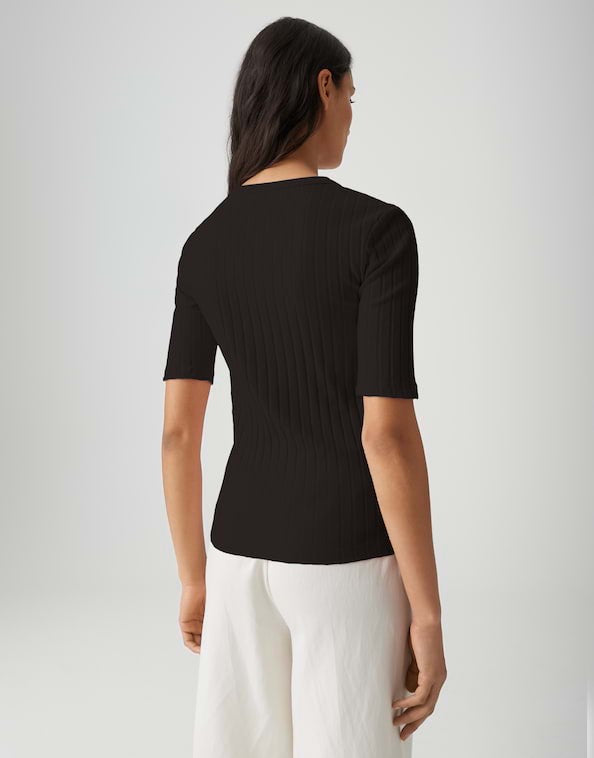 Opus Savka 10388411105106 t-shirt k/m dames bruin