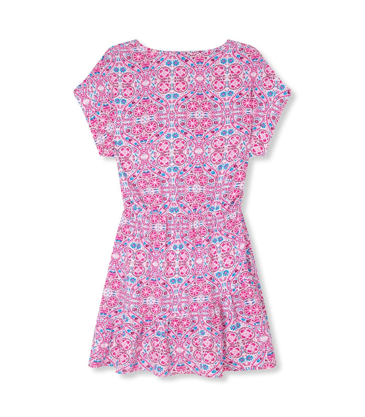 Refined department R230633229 Amelle jurk midi dames - roze dessin