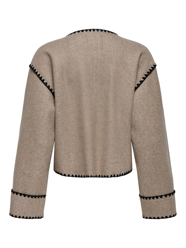 Only 15356908 Elba jack dames taupe – herfst/winter