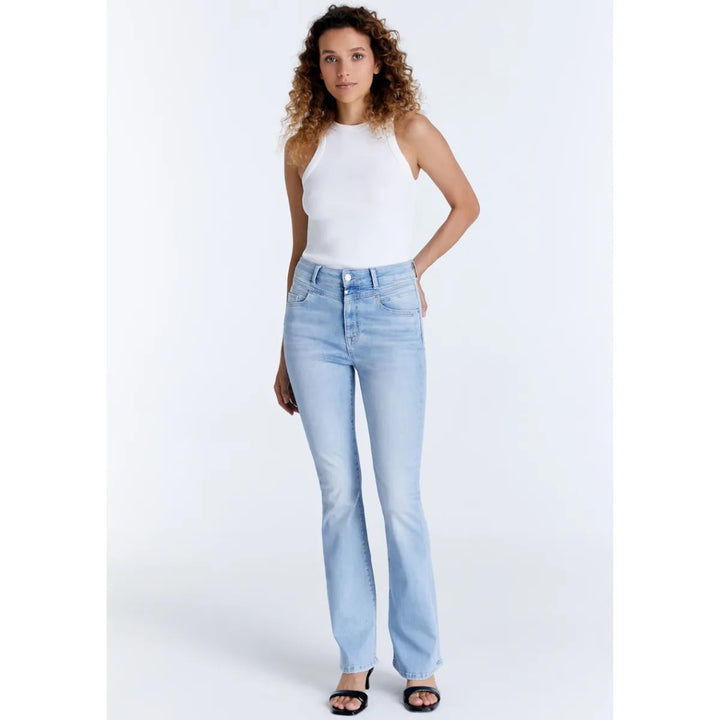 COJ Matilda bootcut flare fit jeans dames – blue denim - L34