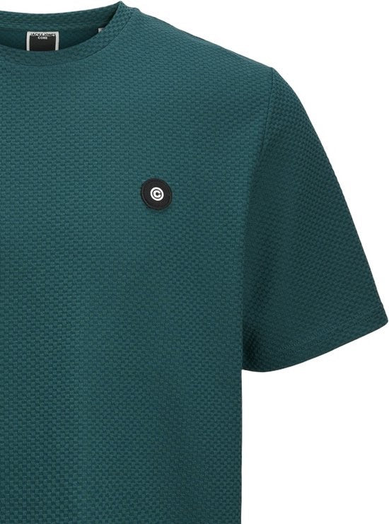 Jack & Jones 12267072 Puffer – heren t-shirt k/m - Petrol Blauw