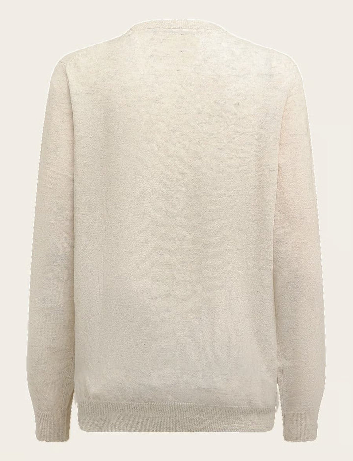 Lyle &amp; Scott KN2548V trui heren off-white
