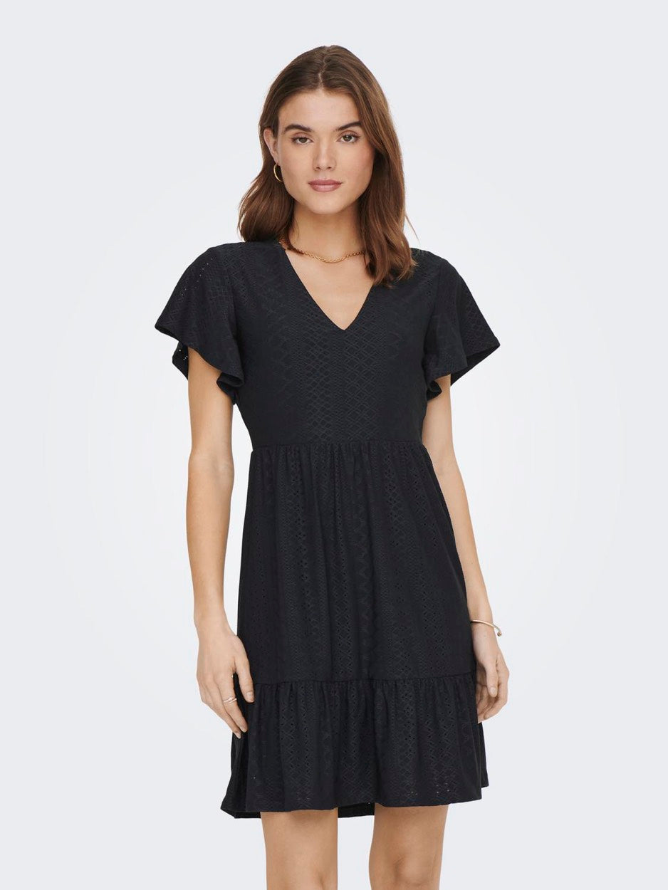 Only Sandra jurk kort navy – dames