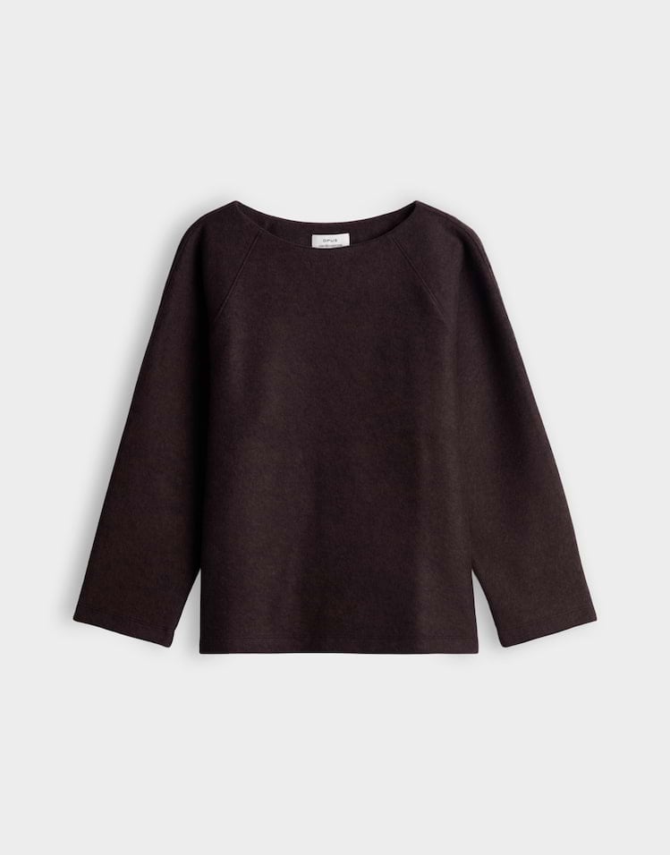 Opus Gusera 10623414517 sweater dames groen - Bruin