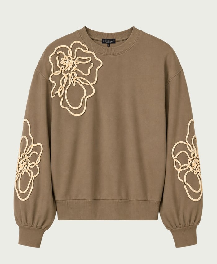 Elvira Casuals E4 26-045 Liore sweater dames licht bruin