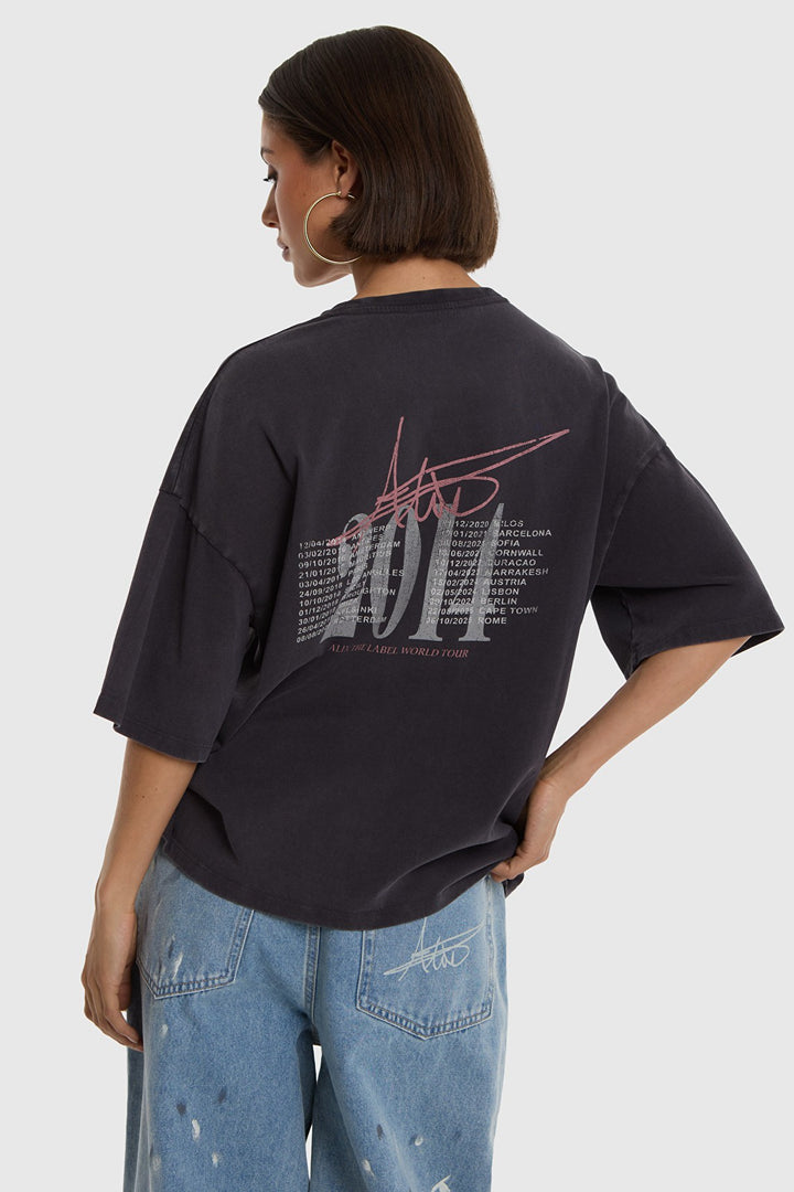 Alix the label t-shirt antraciet – dames