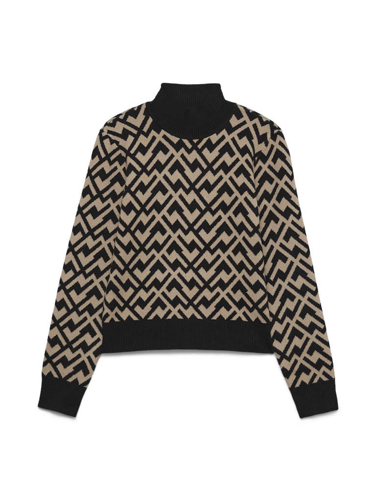 VERO MODA 10314509 Aria trui dames – zwart dessin