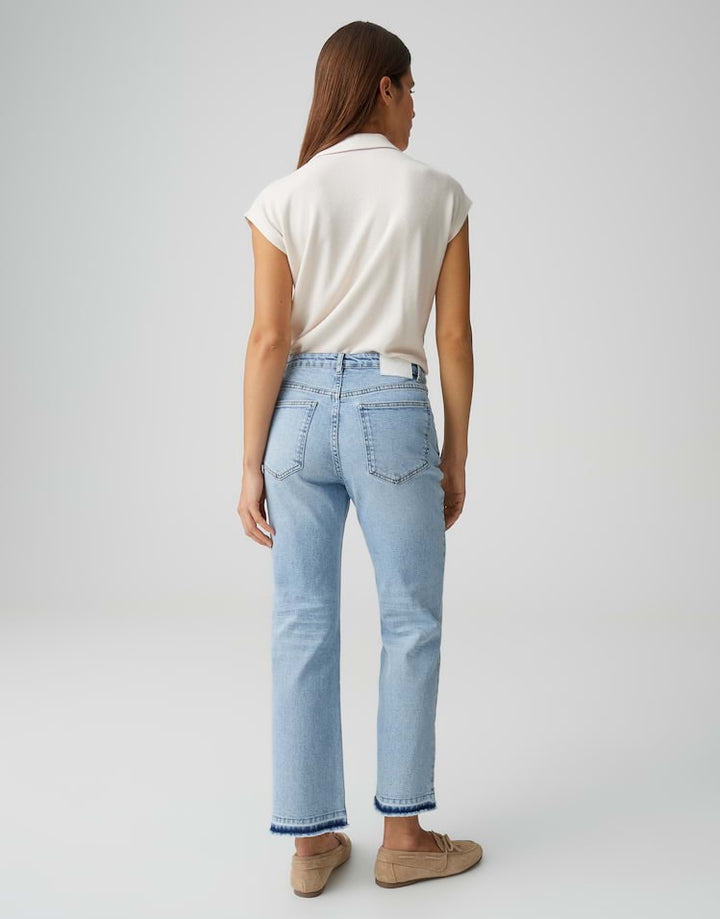Opus Lani Twist jeans boyfriend fit dames – blue denim - 26