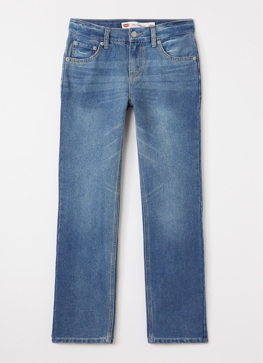 Levi's boys 5505 jeans blue denim – jongens