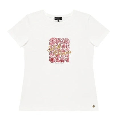 Elvira Casuals E3 26-041 Verano t-shirt k/m dames off-white