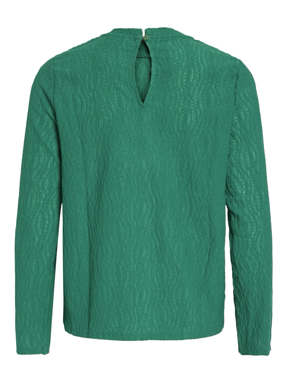 Vila 14108066 Shina top l/m dames – groen