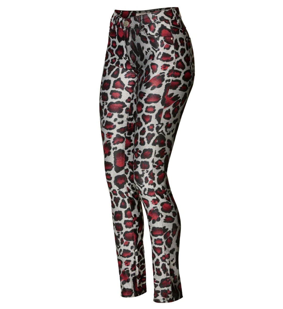 Elvira Casuals E3 26-015 Elodi lange broek dames – rood dessin
