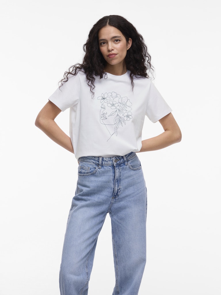 Vila VINORA S/S T-shirt wit – dames