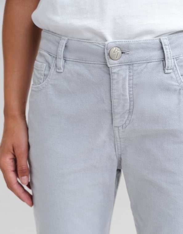 Opus Evita Glazed lange broek dames – grijs - L28
