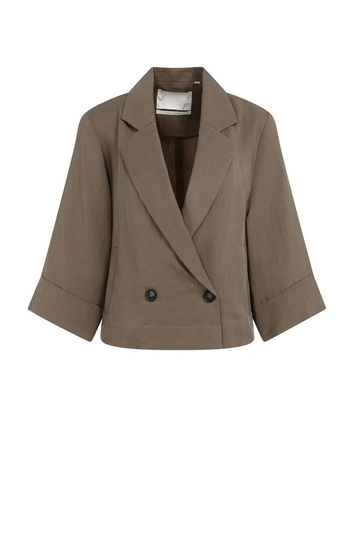YAYA Women blazer bruin – dames