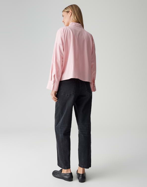 Opus Fundra blouse l/m dames koraal rood