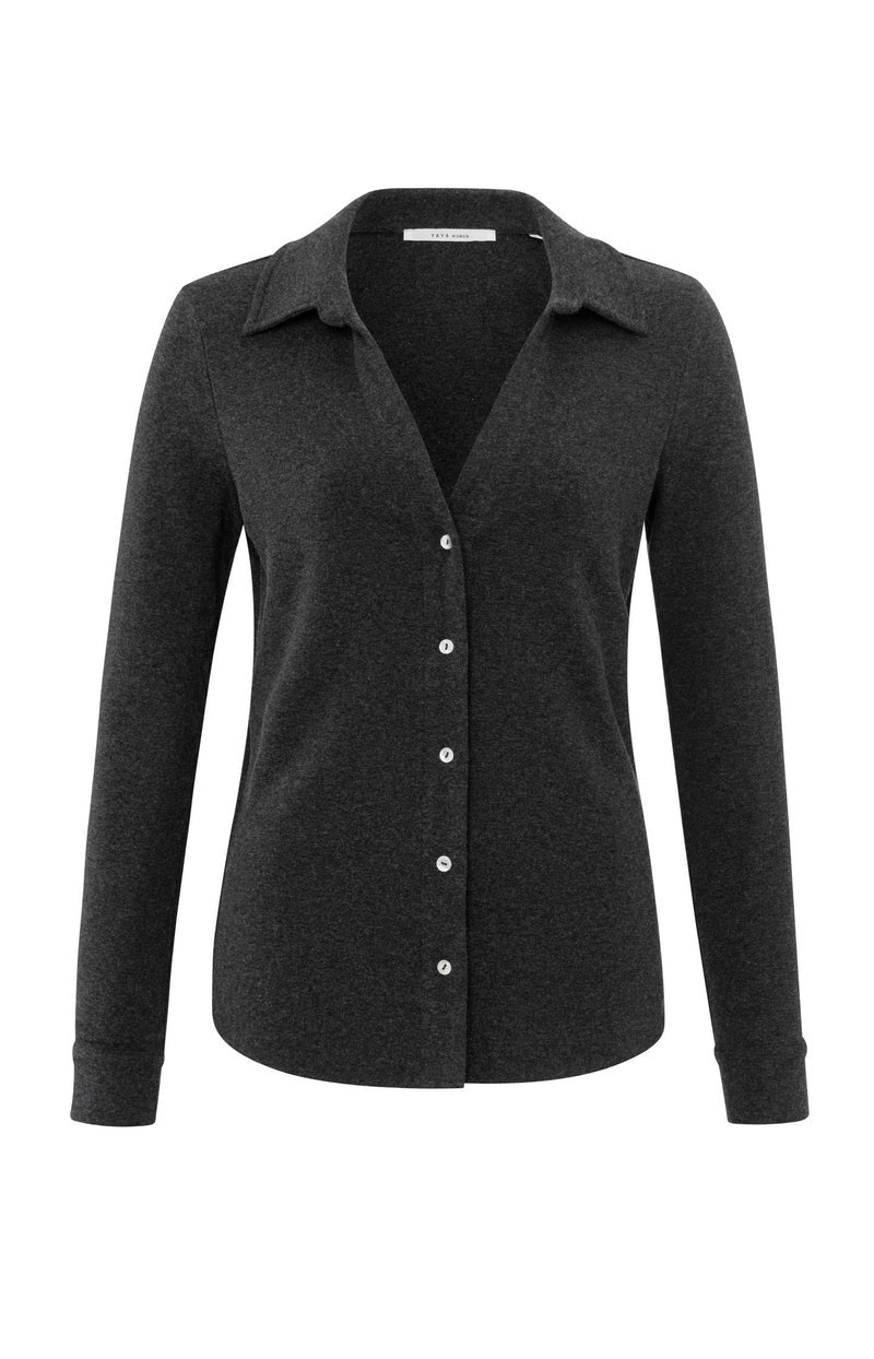 YAYA Women blouse l/m antraciet – dames