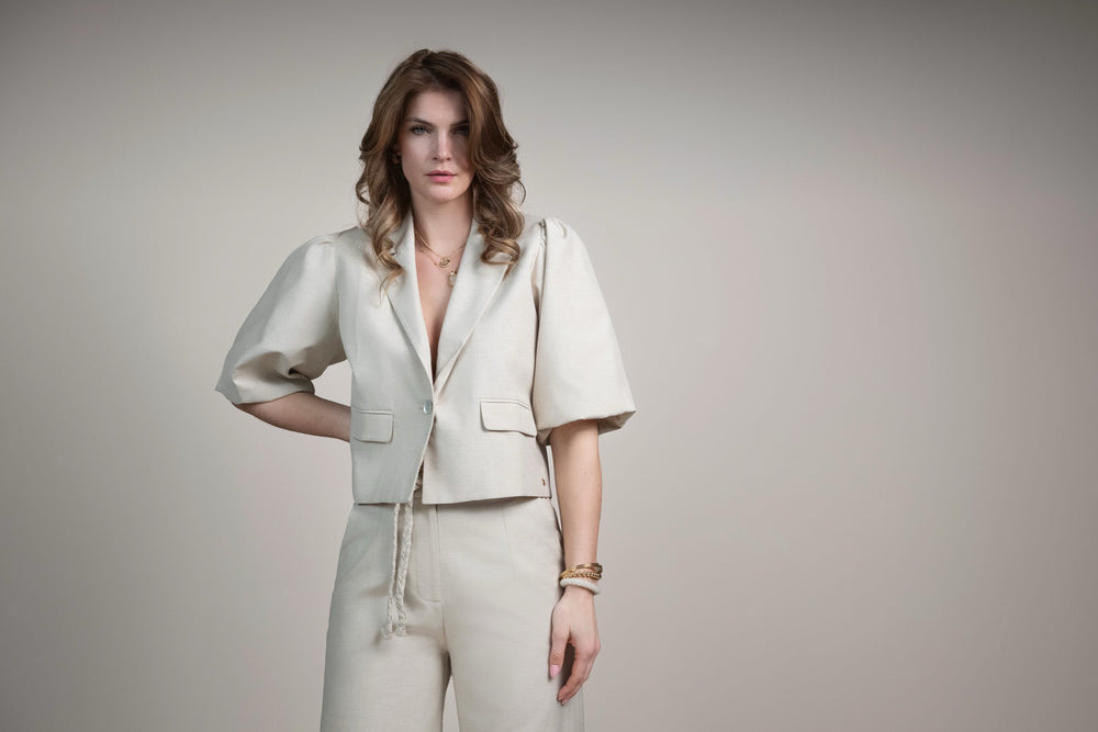 Elvira Casuals E2 26-019 Yara blazer dames zand