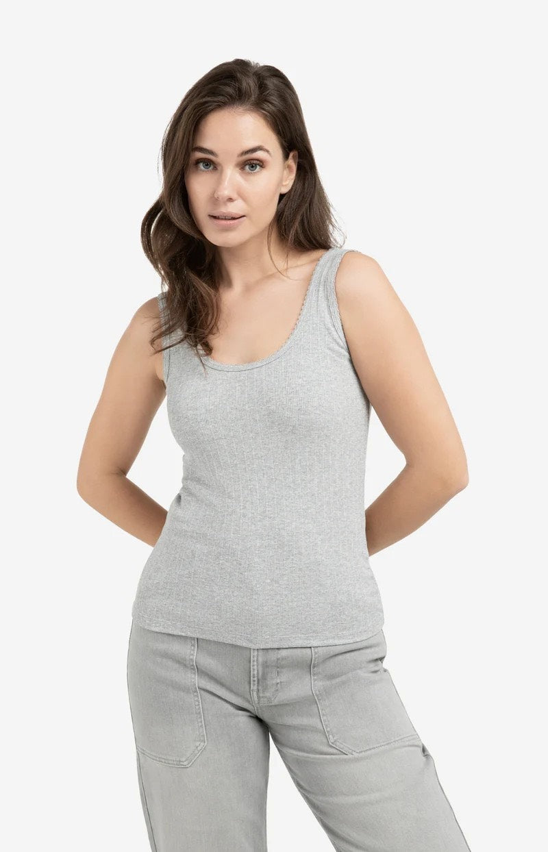 YAYA Women singlet grijs – dames