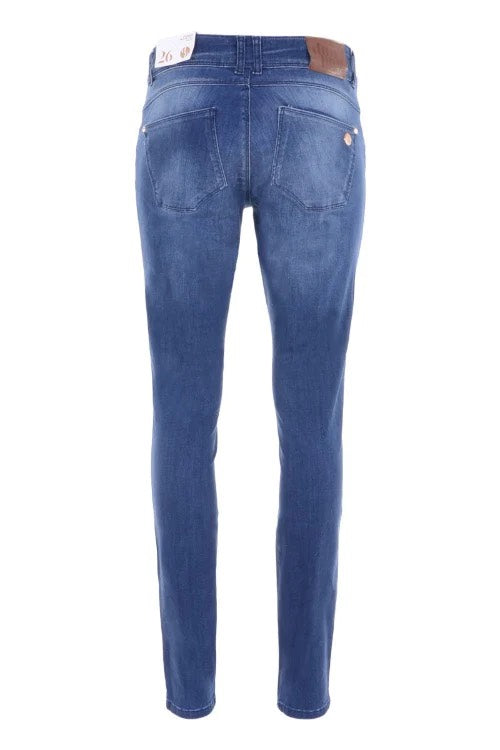 DNM Pure Flynn jeans bootcut flare fit dames – blue denim - L32