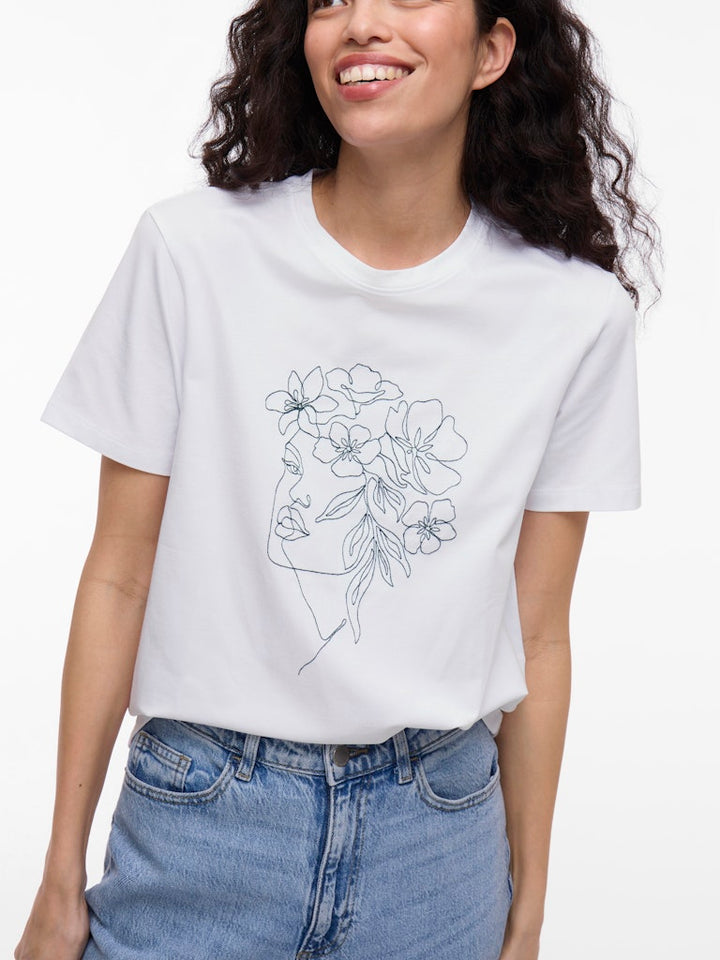 Vila VINORA S/S T-shirt wit – dames