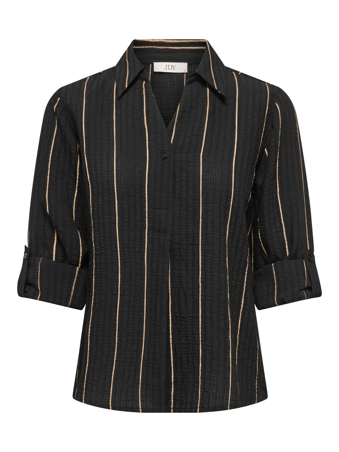 jacqueline de yong 15372483 Yava top l/m zwart dessin