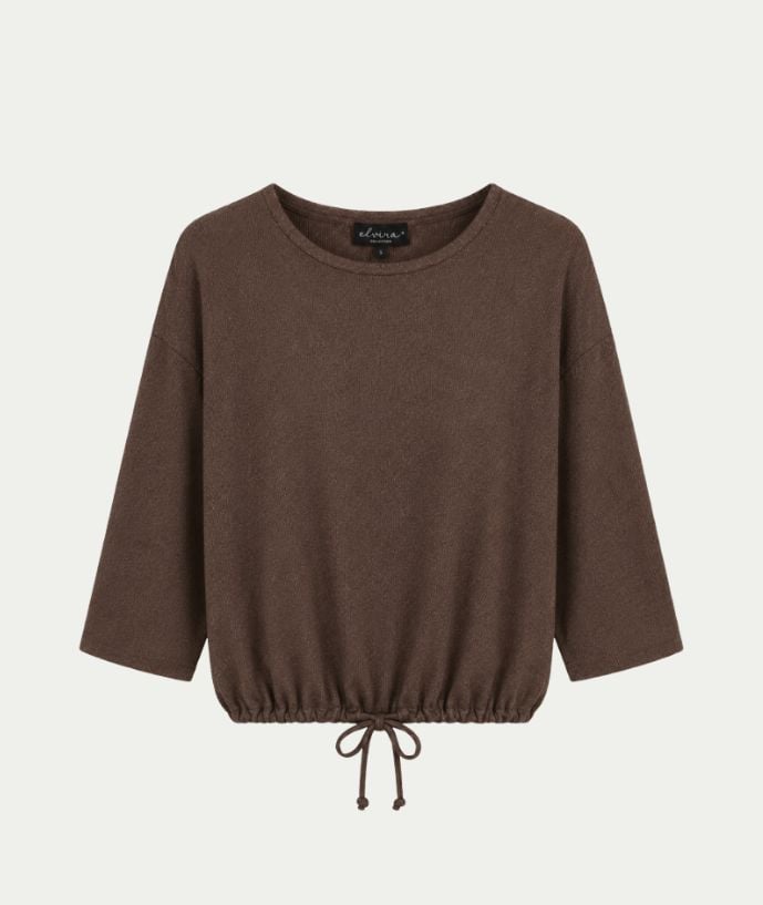 Elvira Casuals E4 26-050 britt t-shirt l/m dames bronskleurig