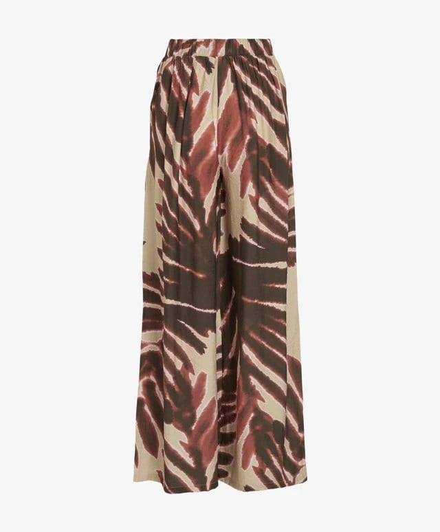 Vila lange broek dames bruin dessin