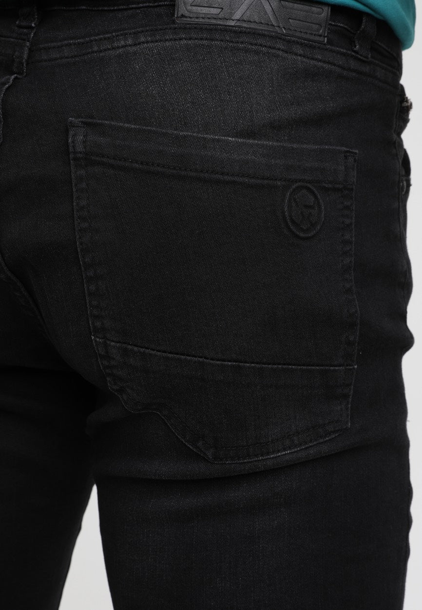 Gabbiano men 82655 Ultimo jeans skinny fit black denim – heren - L34