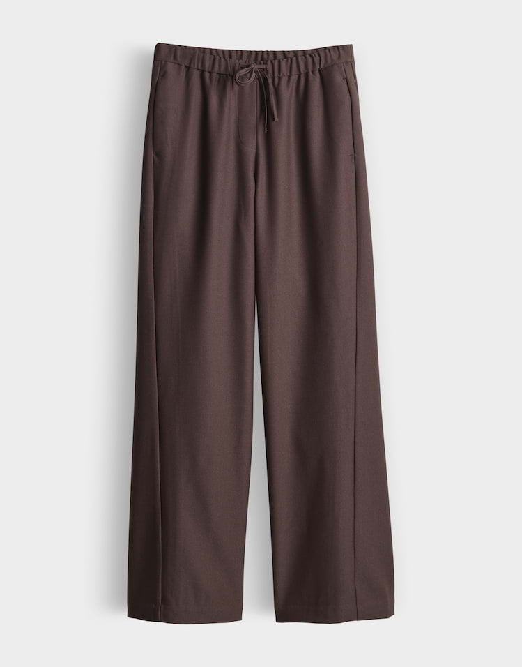 Opus MELANE DYNAMIC lange broek bruin – dames