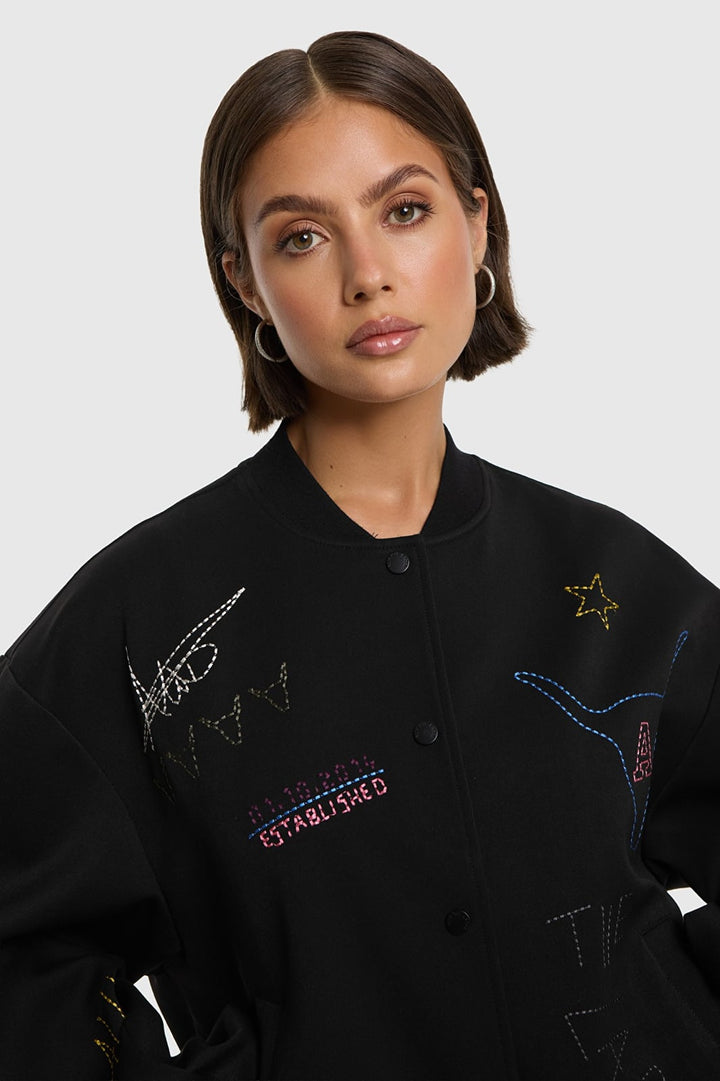 Alix the label 2609417866 jack dames zwart