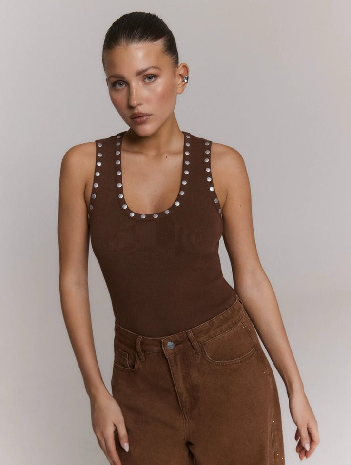 Refined department singlet bruin – dames