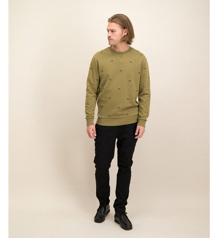 Lyle & Scott ML2022V sweater bruin – heren