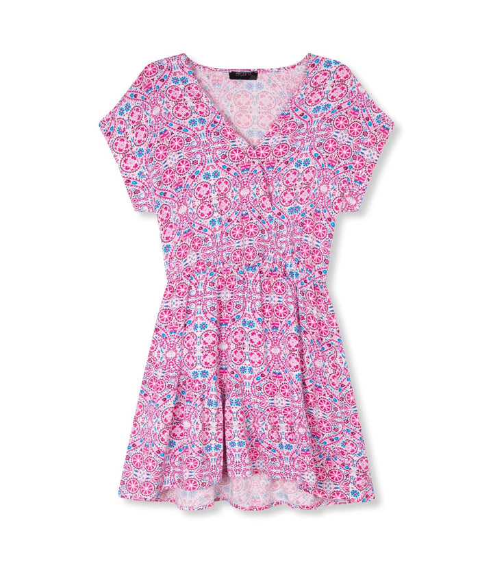 Refined department R230633229 Amelle jurk midi dames - roze dessin