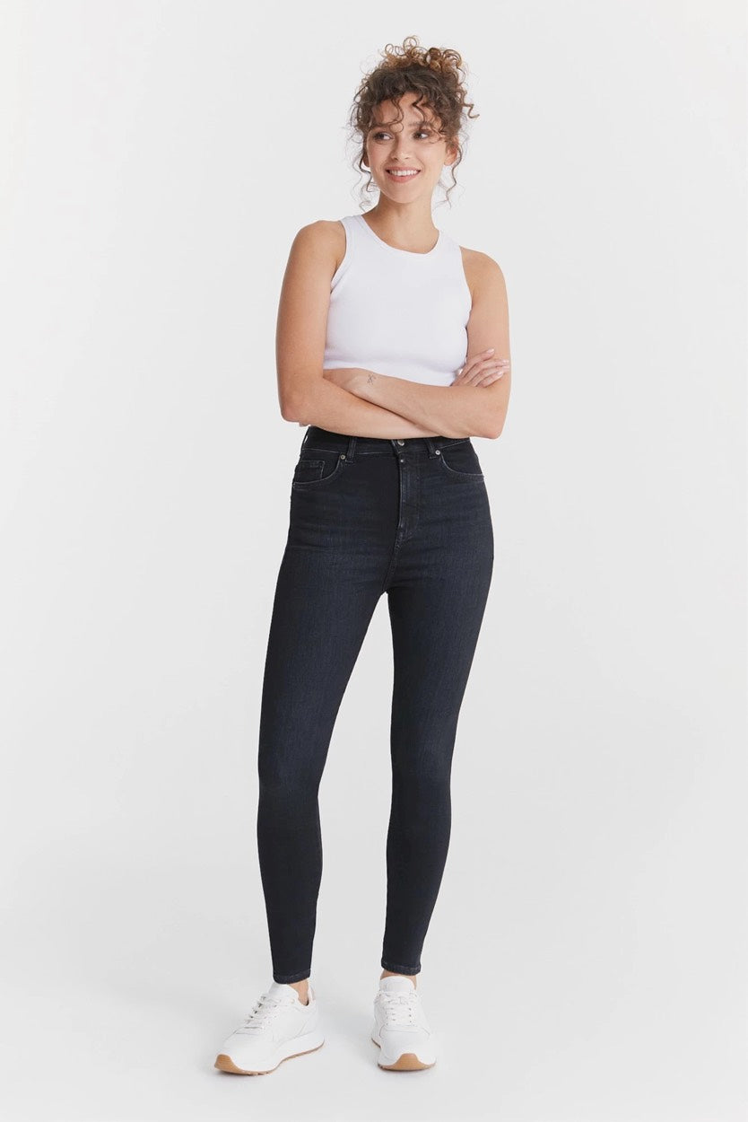 COJ Lilly L30 skinny fit jeans black denim – dames - L30