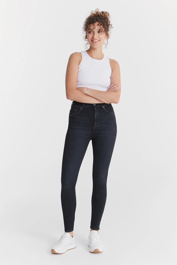 COJ Lilly L30 skinny fit jeans black denim – dames - L30
