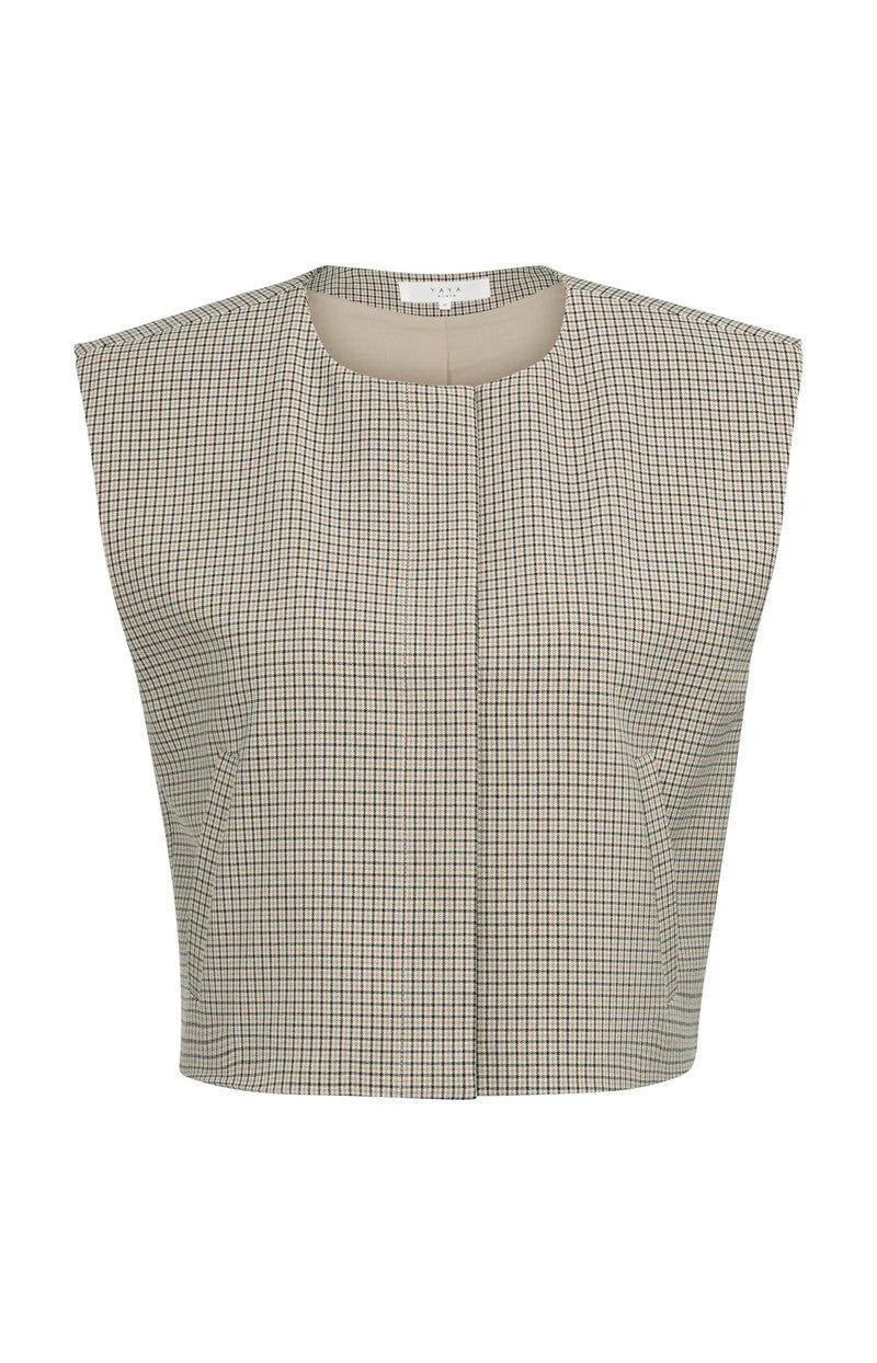 YAYA Women gilet dames zand dessin